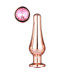 DT21827 Анальная пробка конической формы Dream Toys GLEAMING LOVE ROSE GOLD PLEASURE PLUG M
