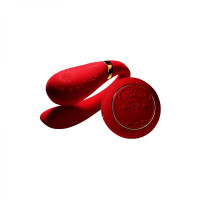 Вібромасажер для пар з функцією управління зі смартфона ZALO Fanfan Set, Bright Red
