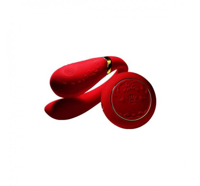 Вибромассажер для пар с функцией управления со смартфона ZALO Fanfan Set, Bright Red