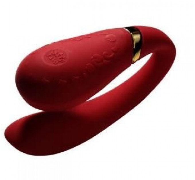 Вибромассажер для пар с функцией управления со смартфона ZALO Fanfan Set, Bright Red