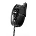 Ошейник с поводком BLAZE LUXURY COLLAR AND LEASH CROCO BLACK