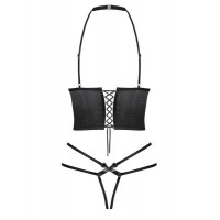 Комплект Obsessive Delishya set 2-pcs black S / M