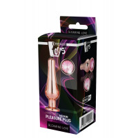 DT21827 анальна пробка конічної форми Dream Toys GLEAMING LOVE ROSE GOLD PLEASURE PLUG M
