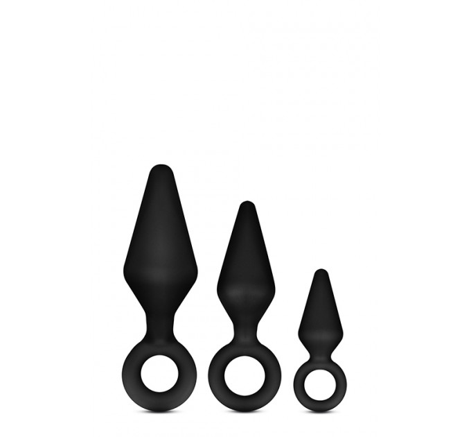 Набор анальных пробок LUXE WEARABLE NIGHT RIMMER KIT BLACK