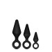 Набор анальных пробок LUXE WEARABLE NIGHT RIMMER KIT BLACK