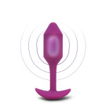 Анальна пробка з вібрацією Snug Plug 2 B-Vibe, силіконова, рожева