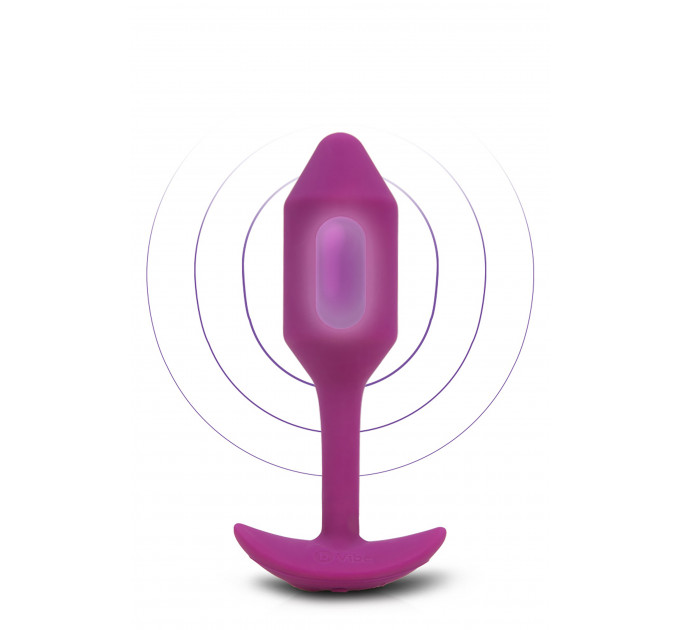 Анальна пробка з вібрацією Snug Plug 2 B-Vibe, силіконова, рожева