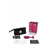 Анальна пробка з вібрацією Snug Plug 2 B-Vibe, силіконова, рожева