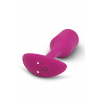 Анальна пробка з вібрацією Snug Plug 2 B-Vibe, силіконова, рожева