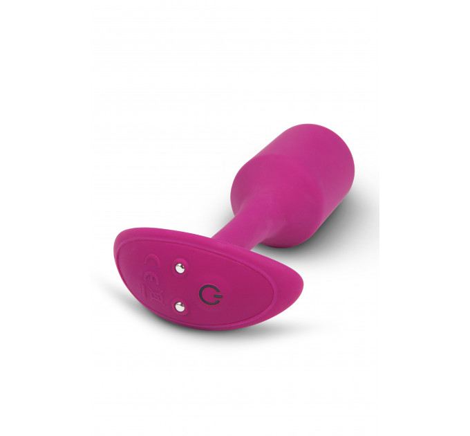 Анальна пробка з вібрацією Snug Plug 2 B-Vibe, силіконова, рожева
