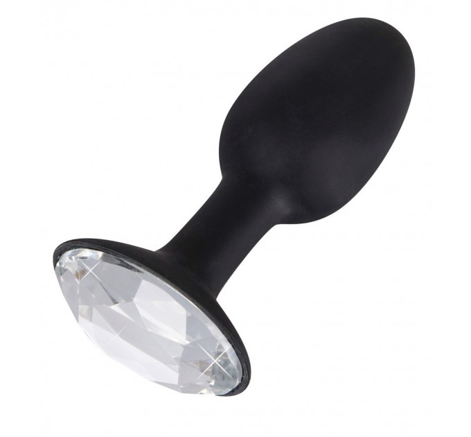 Анальна пробка зі стразом You2Toys Butt Plug Diamond S, силікон, чорна
