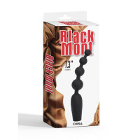 Анальний ланцюжок Chisa Black Mont з вібрацією, чорний