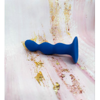 Анальный плаг волна Loveshop Blue 12 см*2.5 см