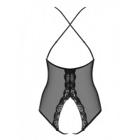 Боді із прозорої сіточки Obsessive 841-TED-1 з відкритим доступом, чорний, S/M