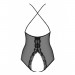 Боди из прозрачной сеточки Obsessive 841-TED-1 с открытым доступом, черный, S/M