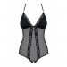 Боди из прозрачной сеточки Obsessive 841-TED-1 с открытым доступом, черный, S/M