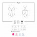 Боди из прозрачной сеточки Obsessive 841-TED-1 с открытым доступом, черный, S/M