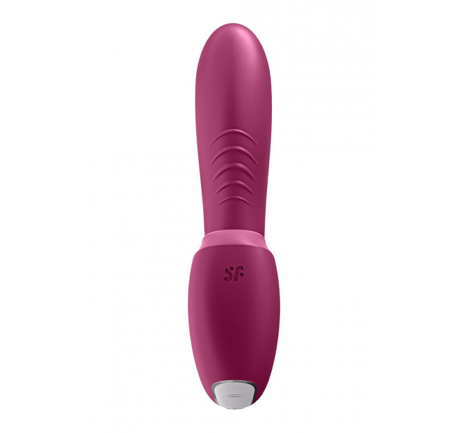 Двойной смарт вибратор с вакуумной стимуляцией Satisfyer Sunray Connect App Berry