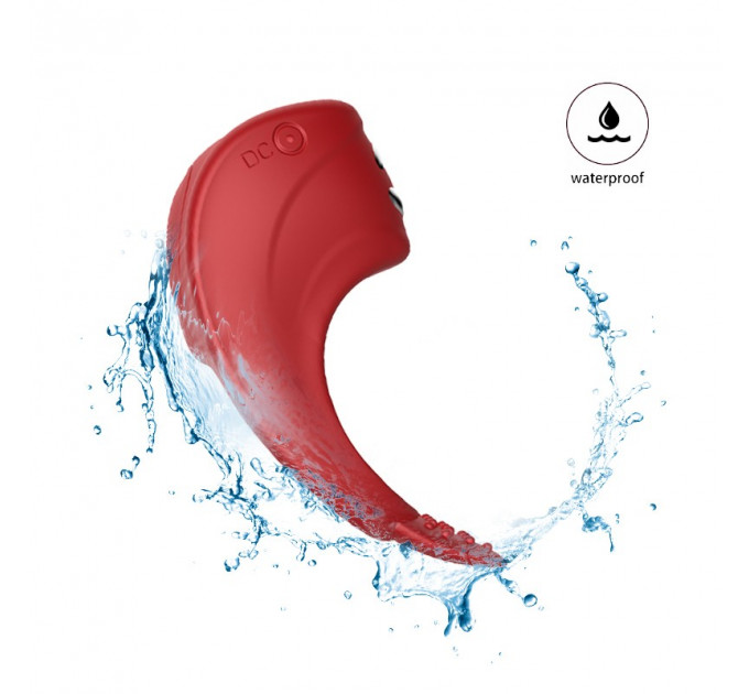 Эрекционное кольцо с электростимуляцией Foxshow – Vibrator – Silicone Ring Red USB