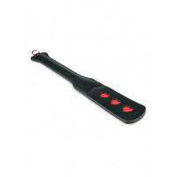 Падл із серцем Long Leather Paddle With Heart