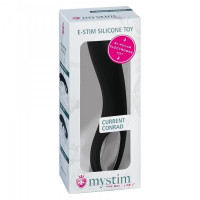 Фалоімітатор для електростимуляції Mystim Current Conrad чорний, 24 см х 3 см