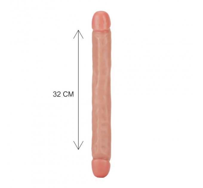 Фаллоимитатор двусторонний ToyJoy RealFeel Jr.Double Dong, бежевый