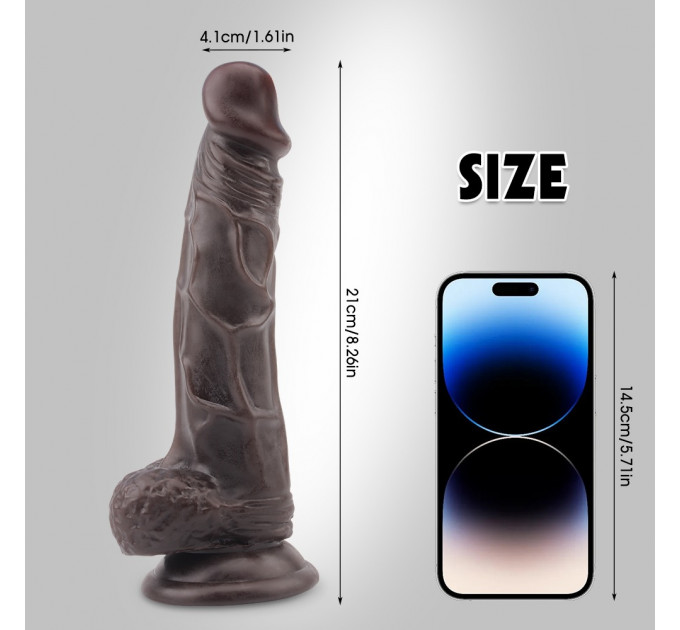 Фалоимитатор коричневый Chisa Fashion Dude 8.5 Cock