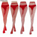 Колготы в сеточку One Size Risa Nylon Fishnet Tights от Leg Avenue, оранжевые