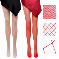 Колготы в сеточку One Size Risa Nylon Fishnet Tights от Leg Avenue, оранжевые