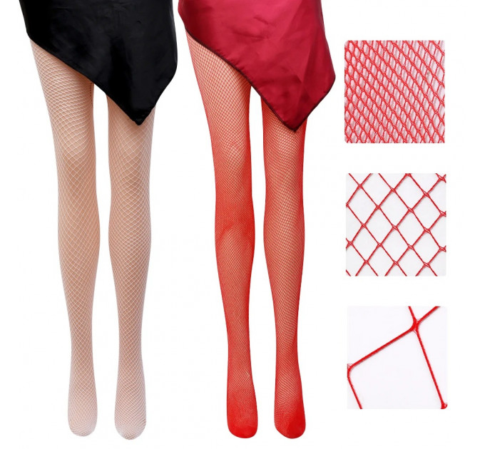 Колготы в сеточку One Size Risa Nylon Fishnet Tights от Leg Avenue, оранжевые
