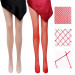 Колготы в сеточку One Size Risa Nylon Fishnet Tights от Leg Avenue, оранжевые