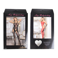 Комбінезон із візерунком серцями Star Night Heart Mesh з імітацією панчох, XS-M