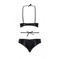 Комплект білизни з декоративними елементами NAVEL SET black S/M - Passion