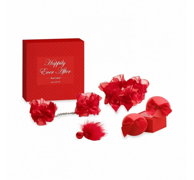 Набор аксессуаров подвязки, наручники, пэстисы Happily Ever After - RED LABELr Bijoux Indiscrets