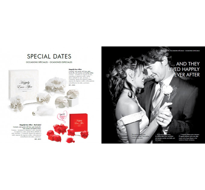 Набор аксессуаров подвязки, наручники, пэстисы Happily Ever After - RED LABELr Bijoux Indiscrets
