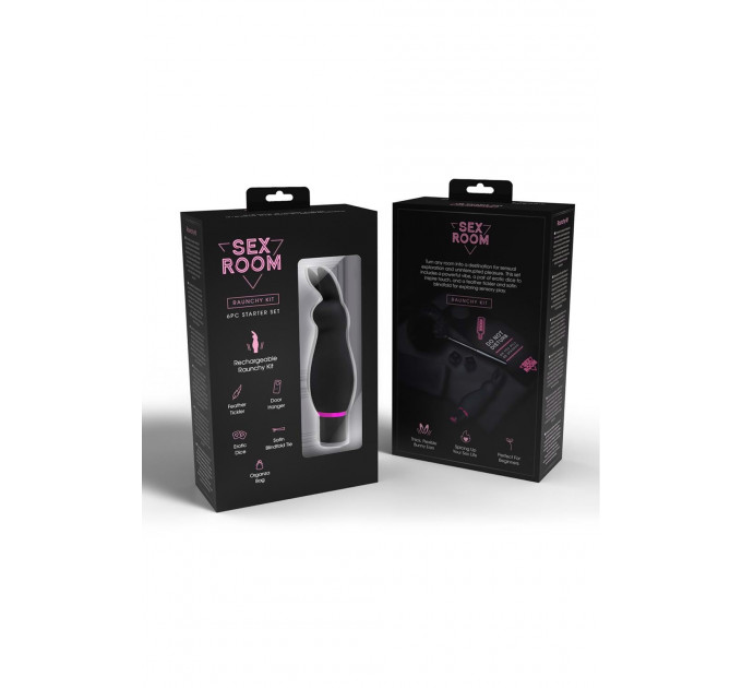 Набор девайсов для секса Dream Toys Sex Room Raunchy, 6 предметов, черный/розовый