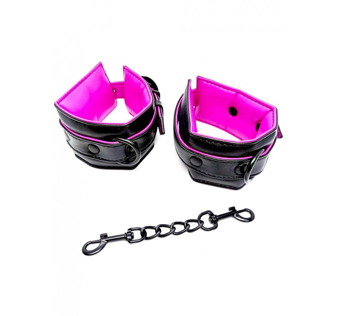 Наручники DS Fetish Handcuffs black-pink