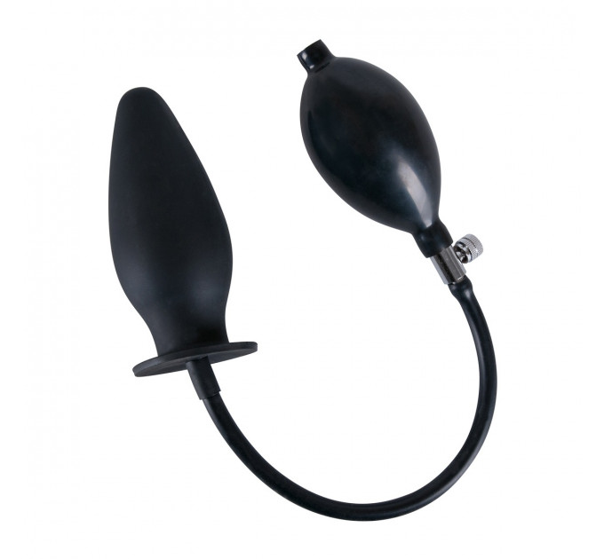 Пробка с накачкой True Black Anal Plug