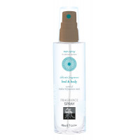 Спрей для тіла та ліжка з феромонами та афродизіаками Shiatsu Fragrance Бурштин та японська м'ята, 100 мл