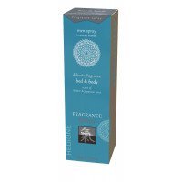 Спрей для тіла та ліжка з феромонами та афродизіаками Shiatsu Fragrance Бурштин та японська м'ята, 100 мл
