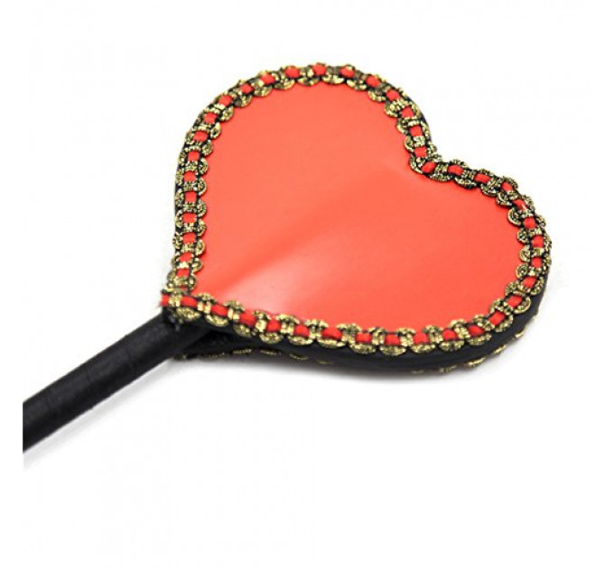 Стек DS Fetish Crop heart red/black