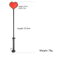 Стек DS Fetish Crop heart red/black