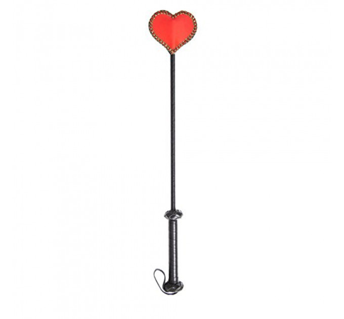 Стек DS Fetish Crop heart red/black