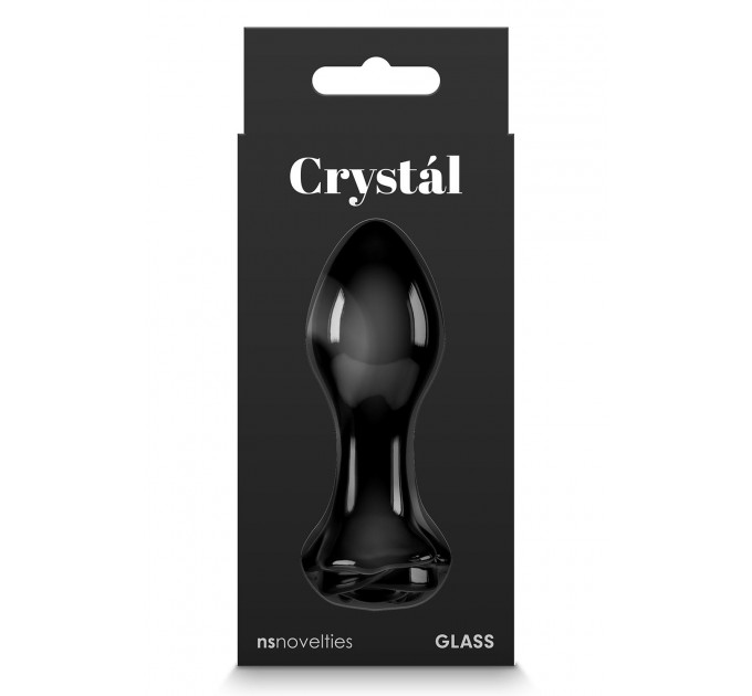 Скляна пробка NS Novelties CRYSTAL ROSE BLACK