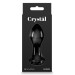 Скляна пробка NS Novelties CRYSTAL ROSE BLACK