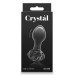 Скляна пробка NS Novelties CRYSTAL ROSE BLACK