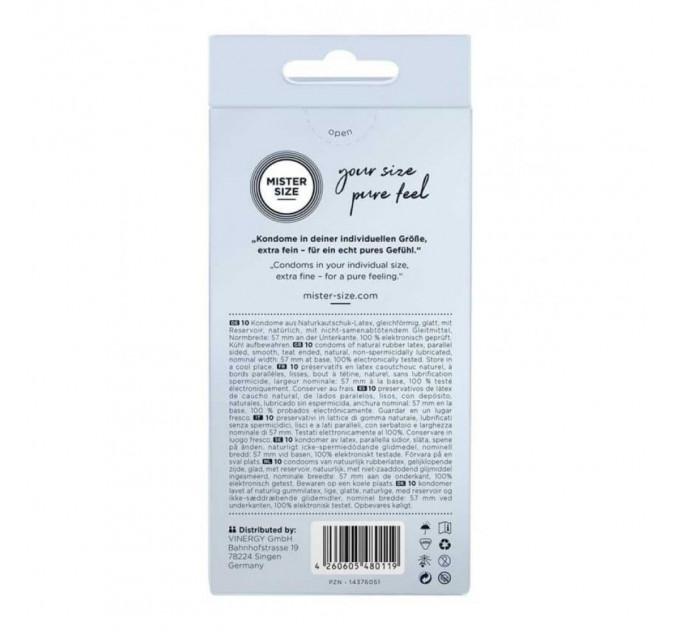 Презервативи Mister Size 57mm pack of 10