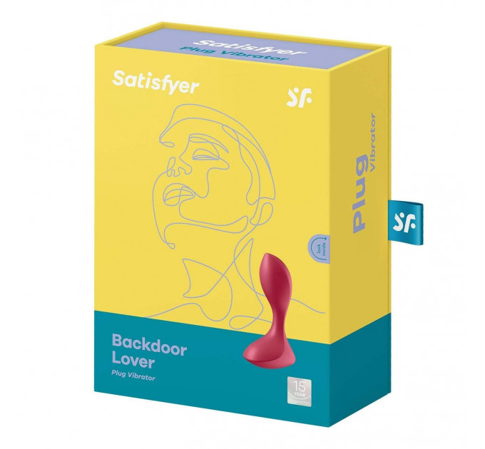 Анатомічна анальна пробка із вібрацією Satisfyer Backdoor Lover Red