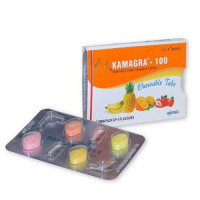 Таблетки для потенції Kamagra 100 Chewable Tabs за 1 упаковку (4 табл.)