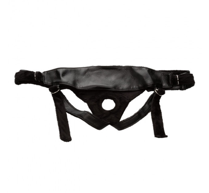 Трусики для страпону Universal Love Rider Platinum Harness, шкірозамінник, чорні